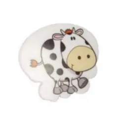 Puxador Gecele Branco Vaca 32mm