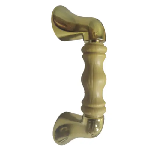 Puxador Gecele Dourado/Cerejeira
