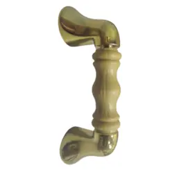 Puxador Gecele Dourado/Cerejeira