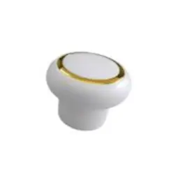 PUXADOR GECELE BRANCO ANEL DOURADO 70-BR/C