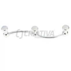 Cabide Modern Curvo 3 Furos