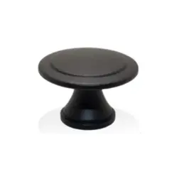 PUXADOR PZ 009 BOTAO 30MM - PRETO EPOXI