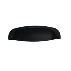 Puxador Concha 96mm Preto Fosco