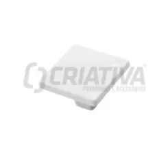 PUXADOR ZAMAC UNIFURO QDR ZM30  BRANCO BRILHANTE