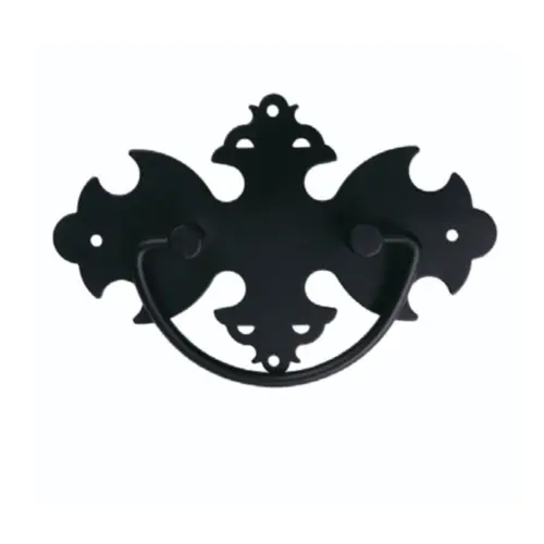 Puxador Medalhão com Alça Preto