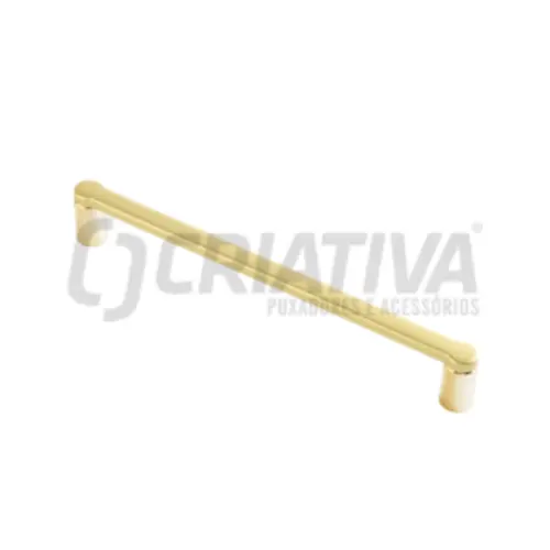 Puxador Palatino 160mm Dourado Fosco