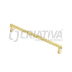 Puxador Palatino 160mm Dourado Fosco