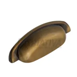 Puxador Concha 96mm Nobre Antique Brilhoso