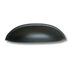 Puxador Concha Shel Preto Fosco